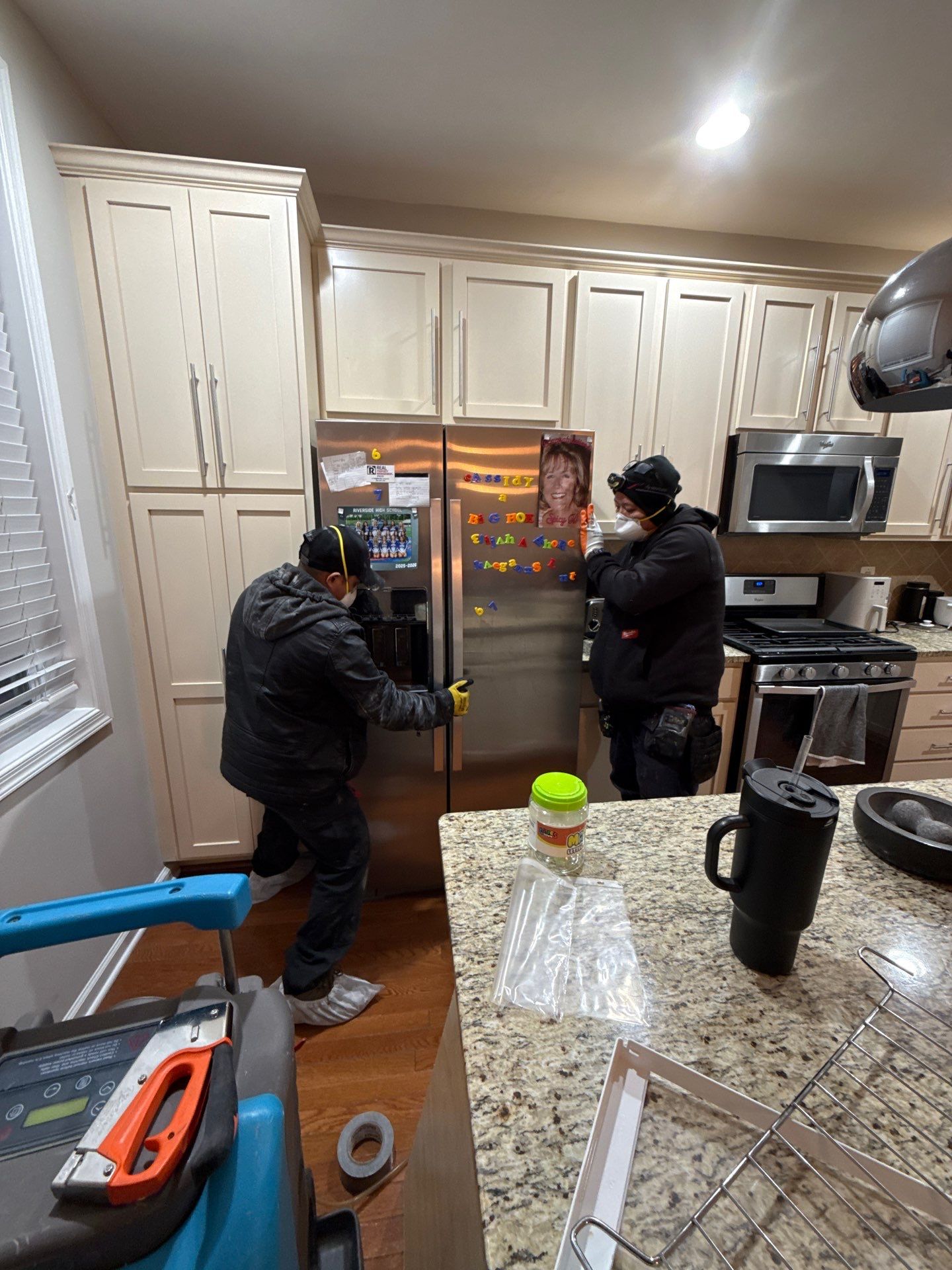 Final dehumidification phase with equipment positioned to ensure complete moisture extraction from all affected materials.