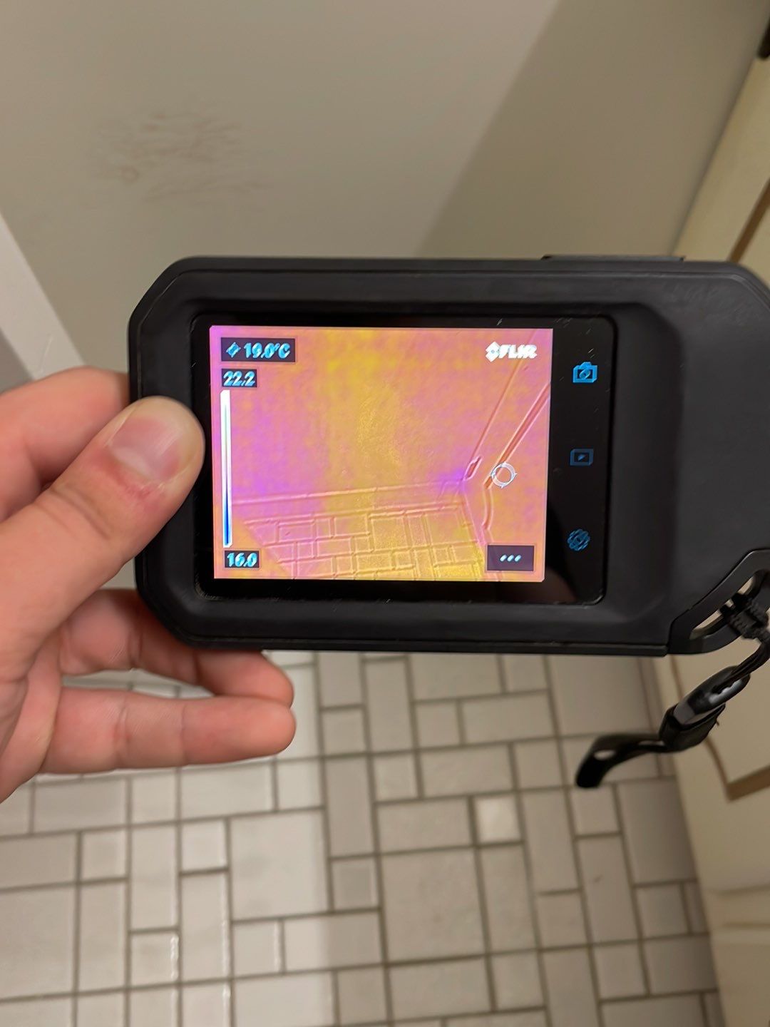Dehumidification equipment positioned to manage moisture levels in water-damaged space.
