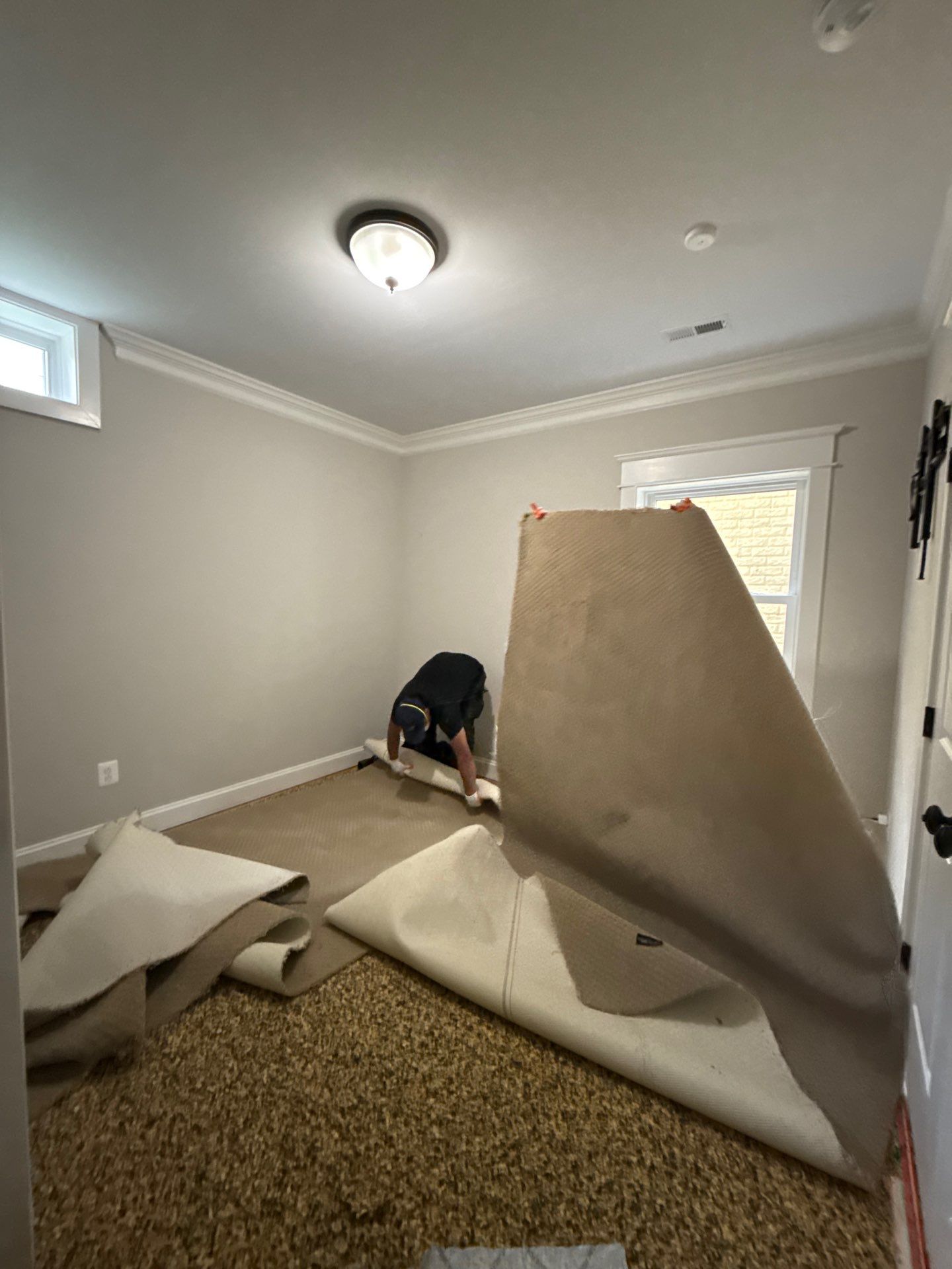 Continued structural drying with equipment monitoring moisture levels in affected flooring areas.