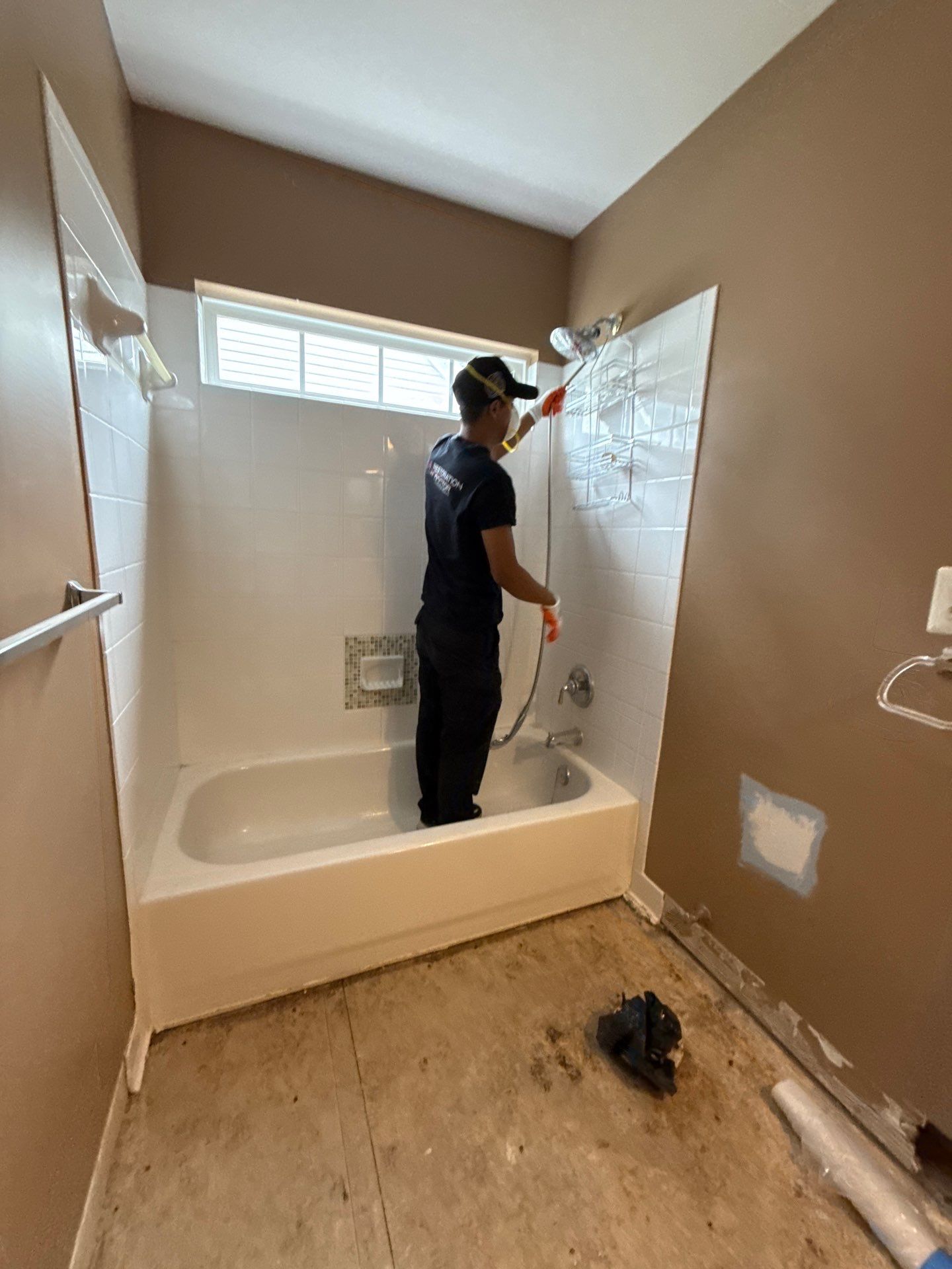 Dehumidifier placement optimizes air circulation during moisture extraction.