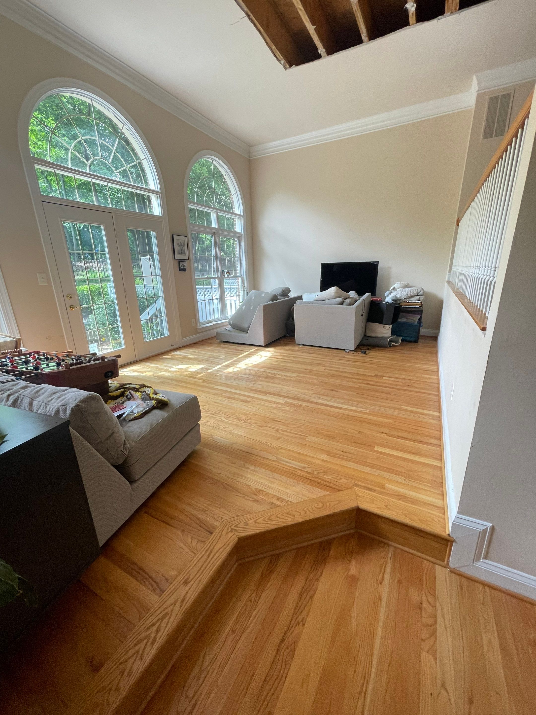 Restored flooring and sanitized surfaces after water damage remediation in Arlington.