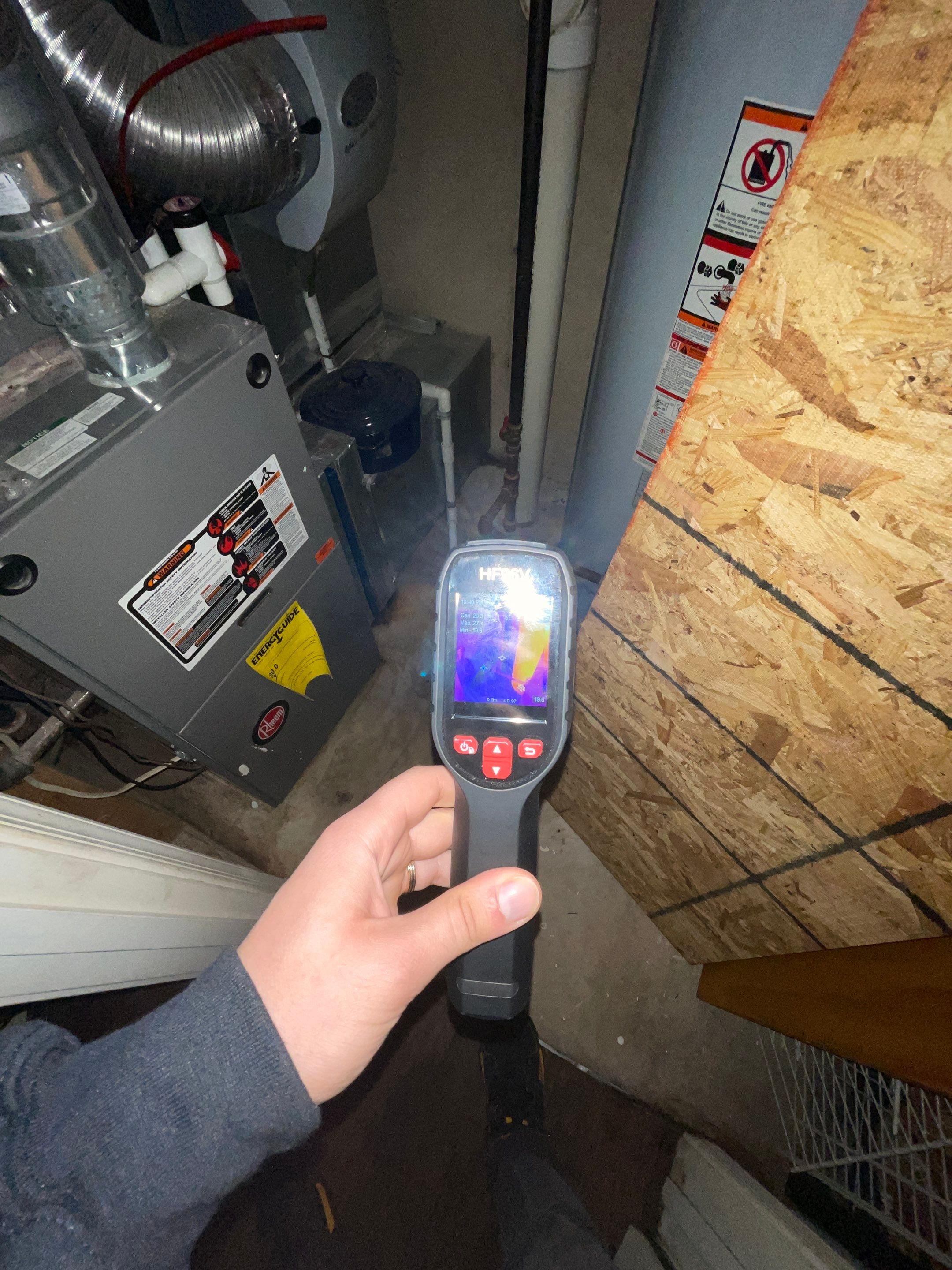 Dehumidification and air movement equipment positioned for controlled drying in affected space.