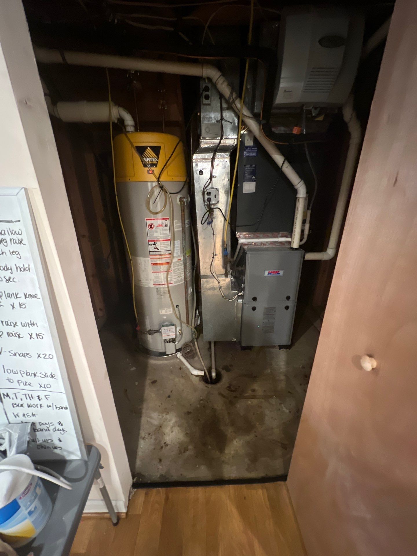 Thermal imaging inspection underway to map moisture distribution within walls during Springfield restoration.