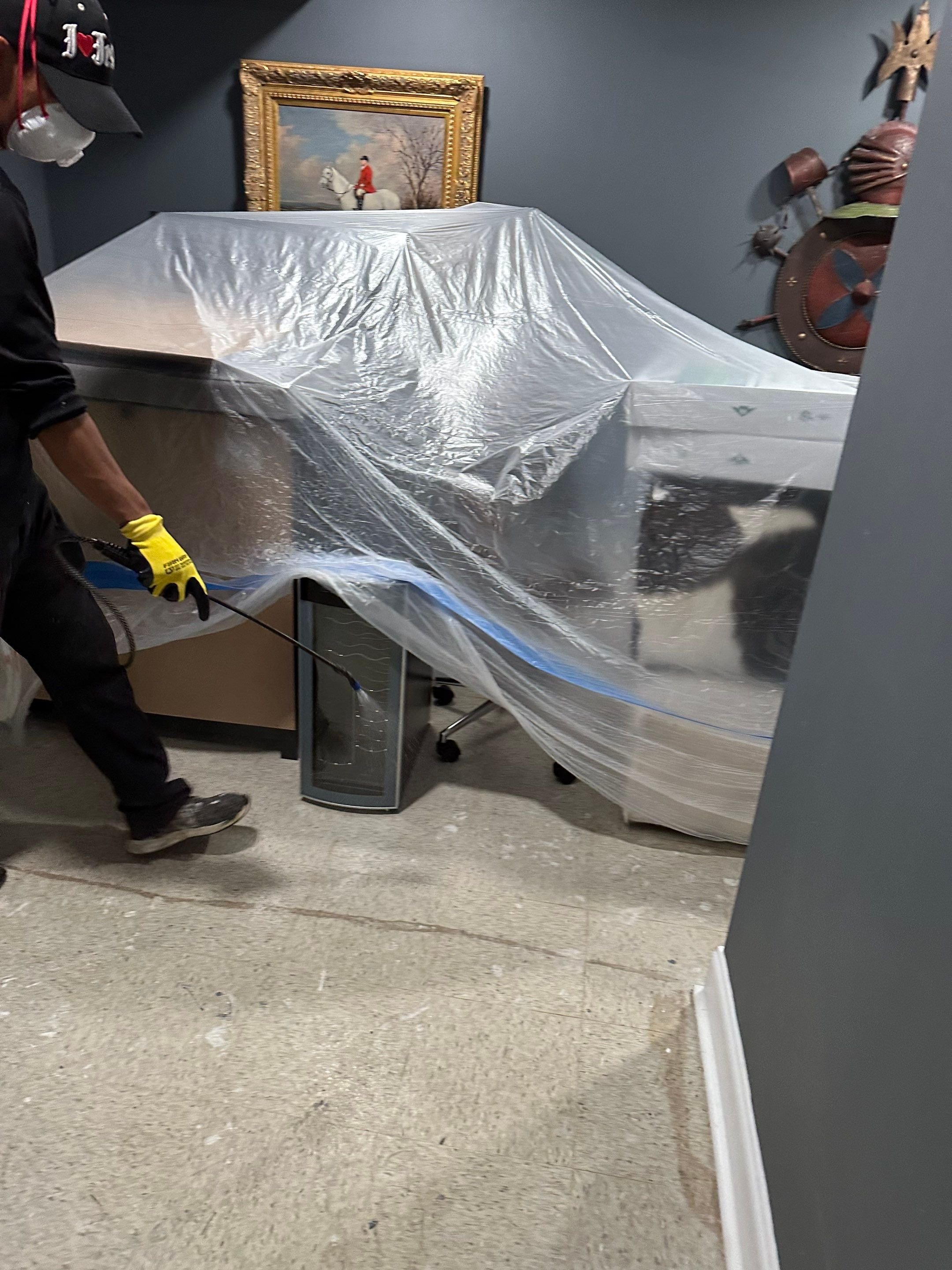 Final flooring and carpet remediation after water damage restoration in Arlington complete.