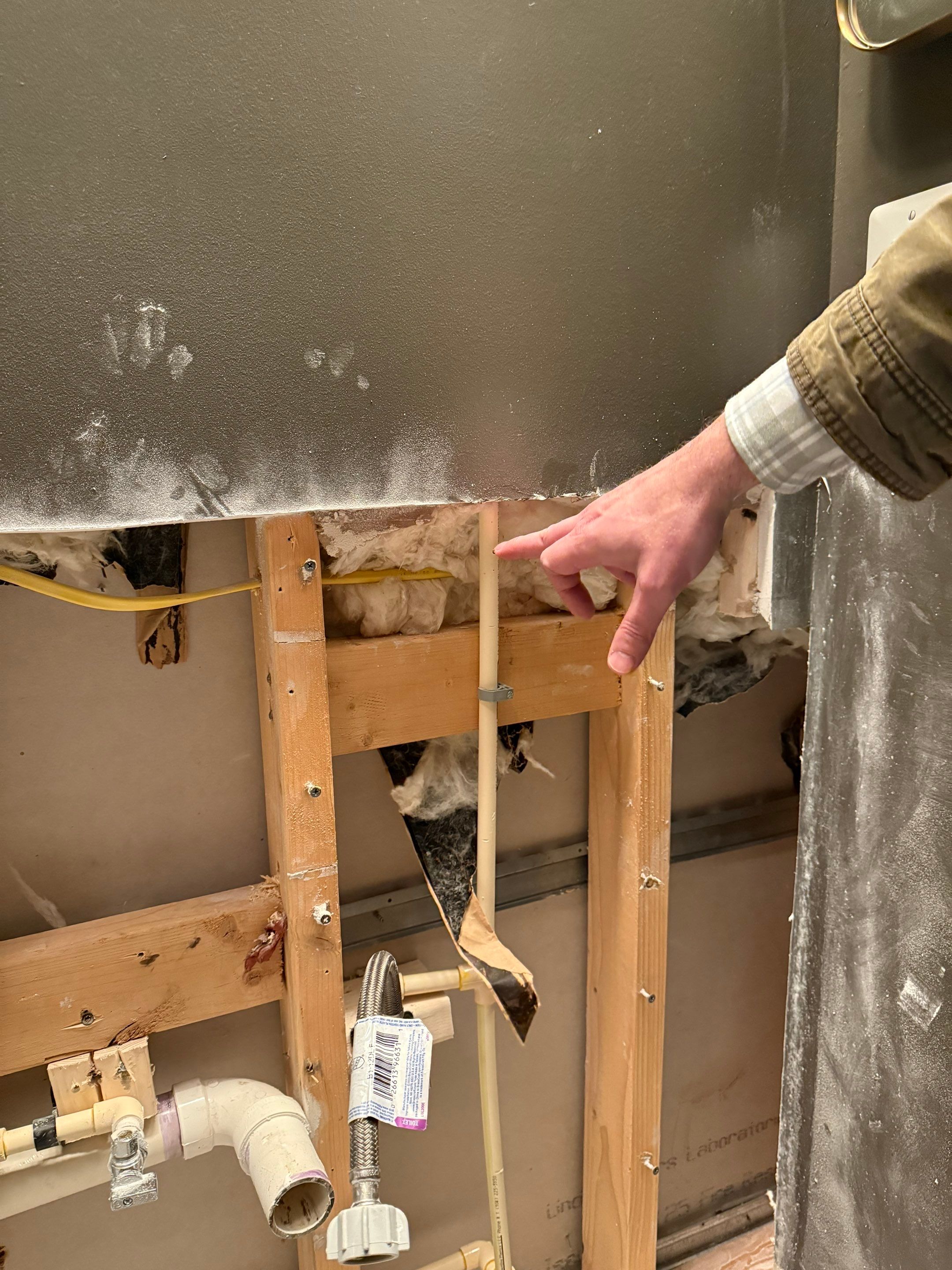 Drying equipment positioned to manage moisture in affected flooring areas.