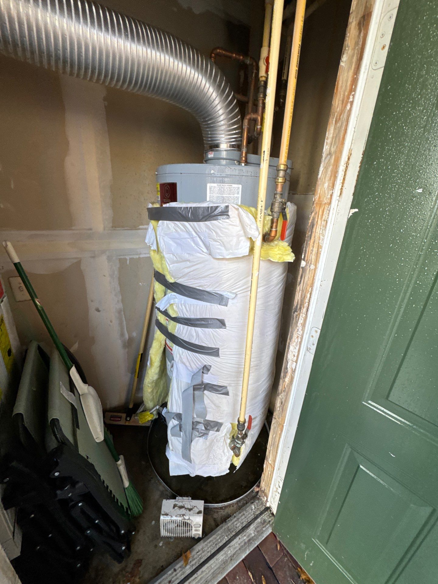 Antimicrobial treatment application during Alexandria mold remediation process.