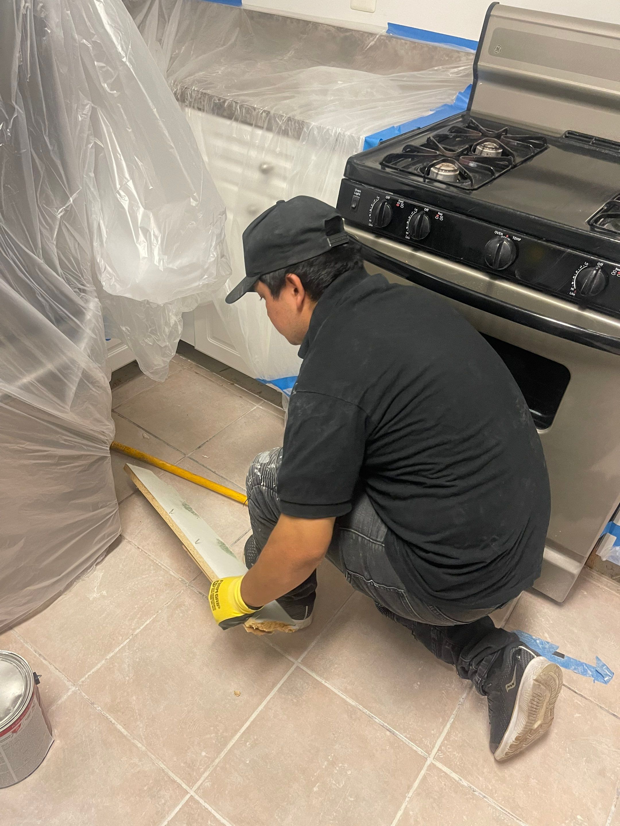 Final-stage water damage restoration in Vienna with flooring remediation and equipment removal complete.