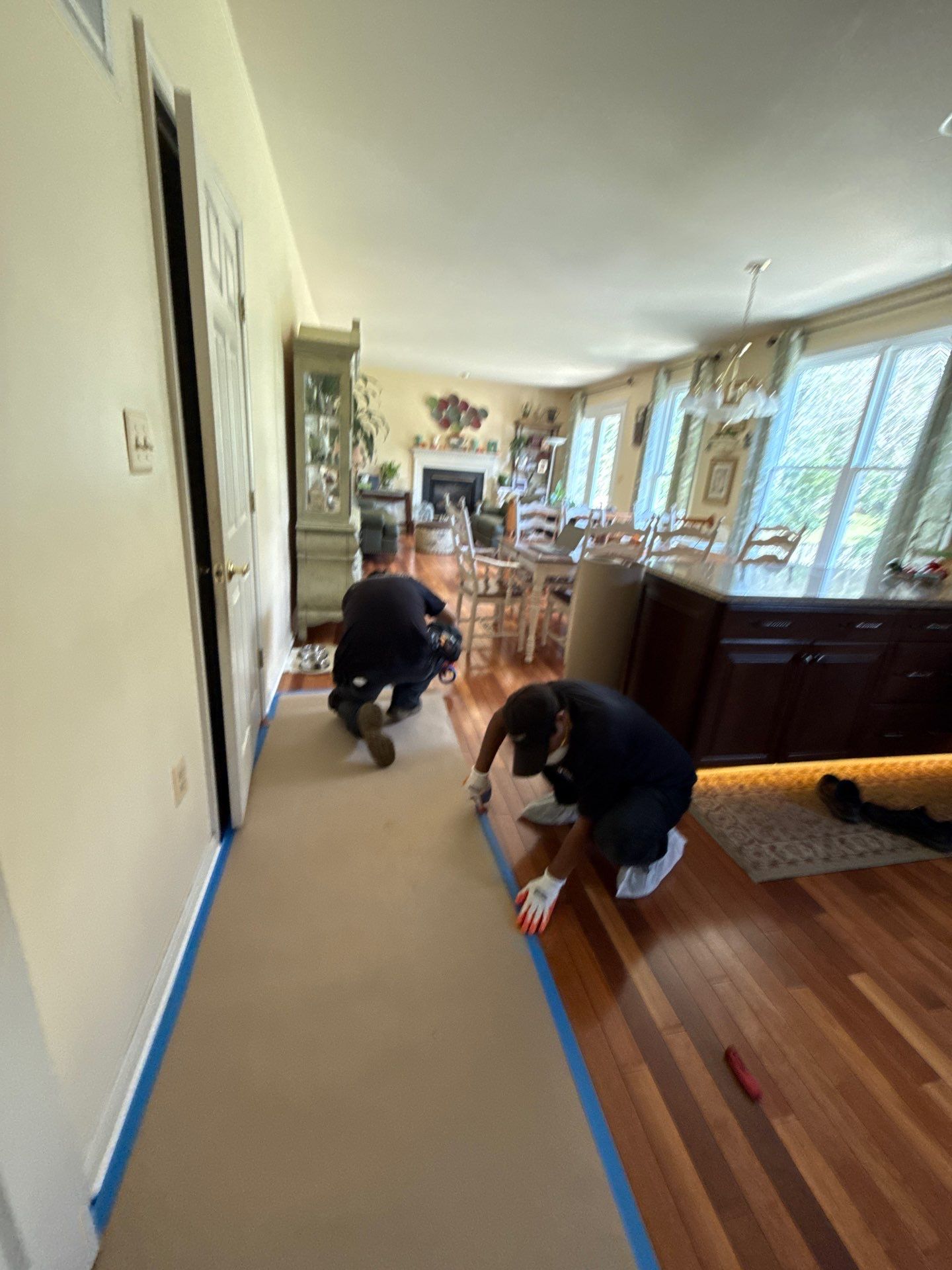 Damp wall cavity exposed during water damage assessment, showing extent of saturation before remediation begins.