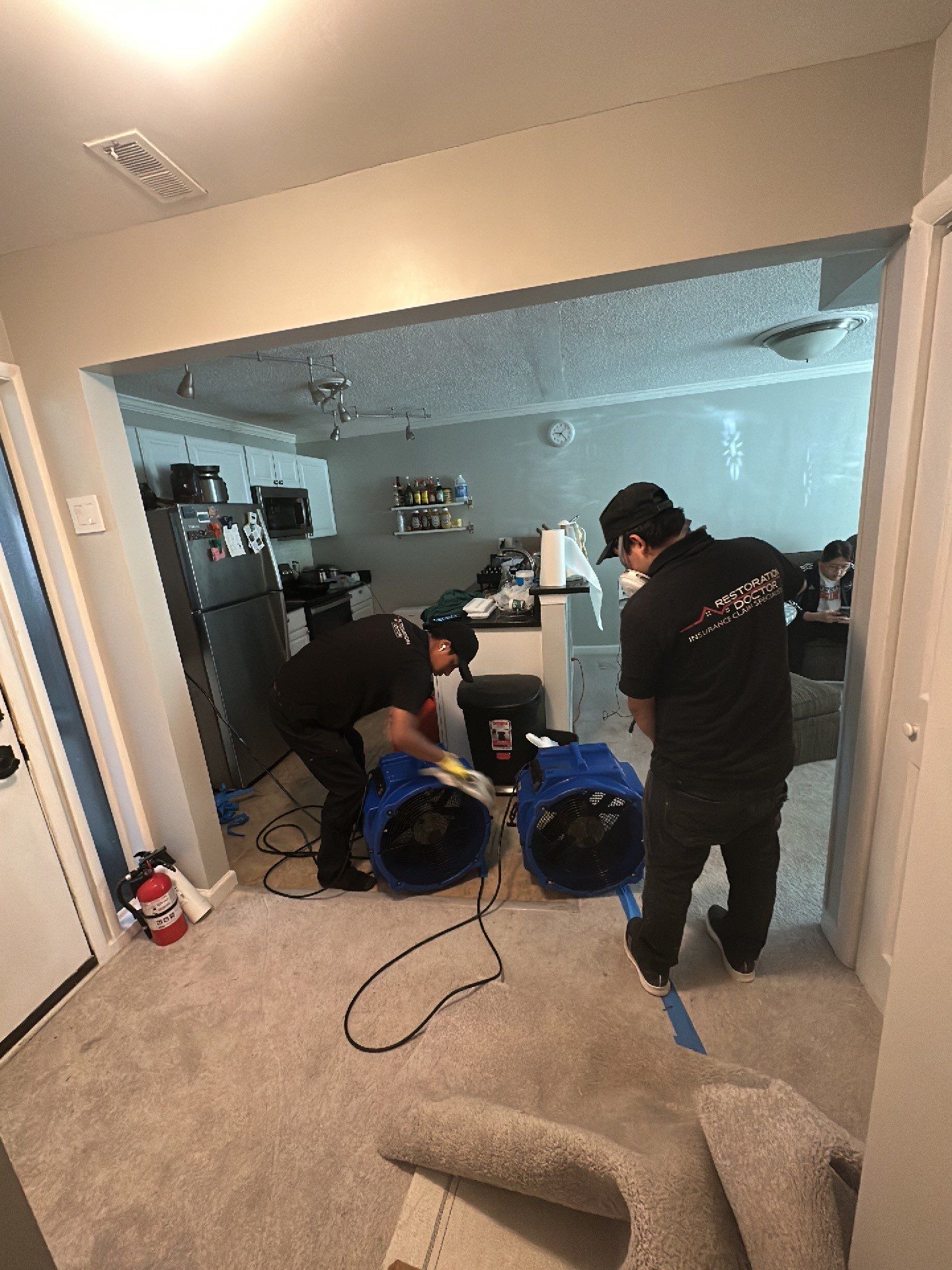 Thermal imaging reveals moisture patterns during water damage assessment in McLean.