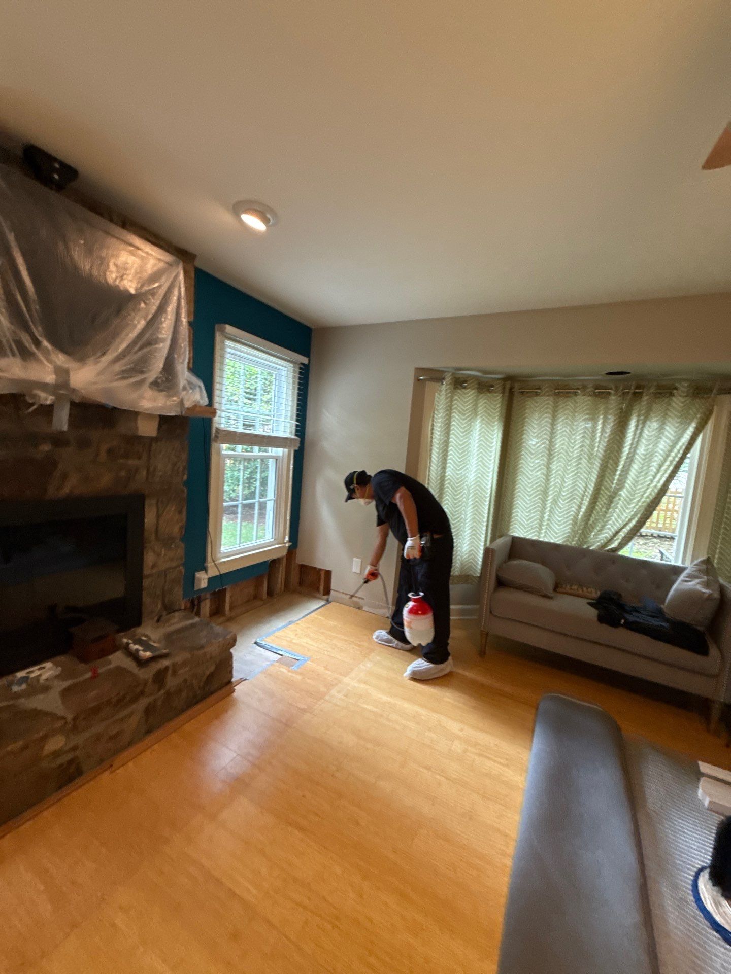 Framing inspection and preparation for wall replacement phase.
