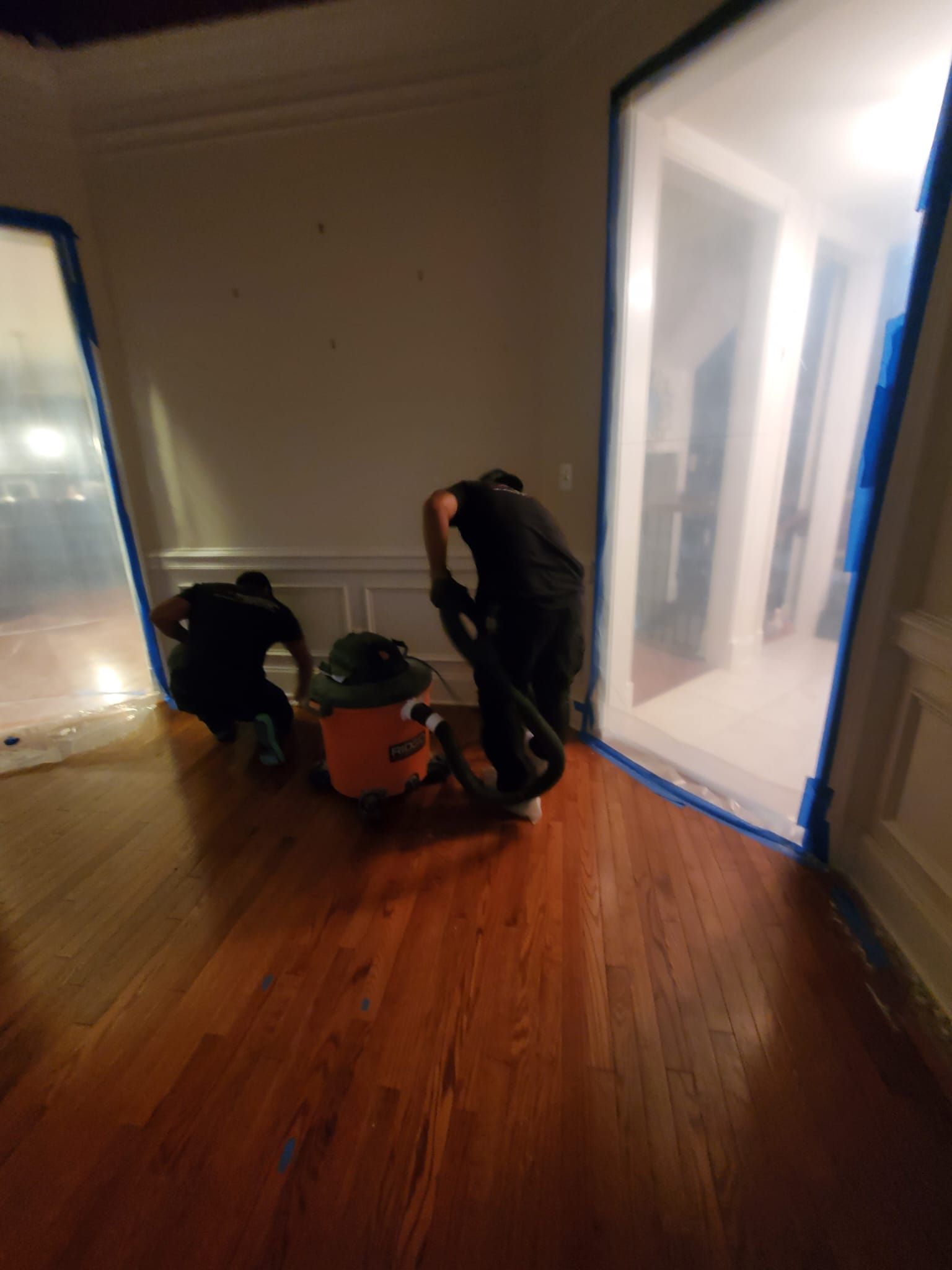Final-stage inspection using thermal imaging to verify moisture removal completion.