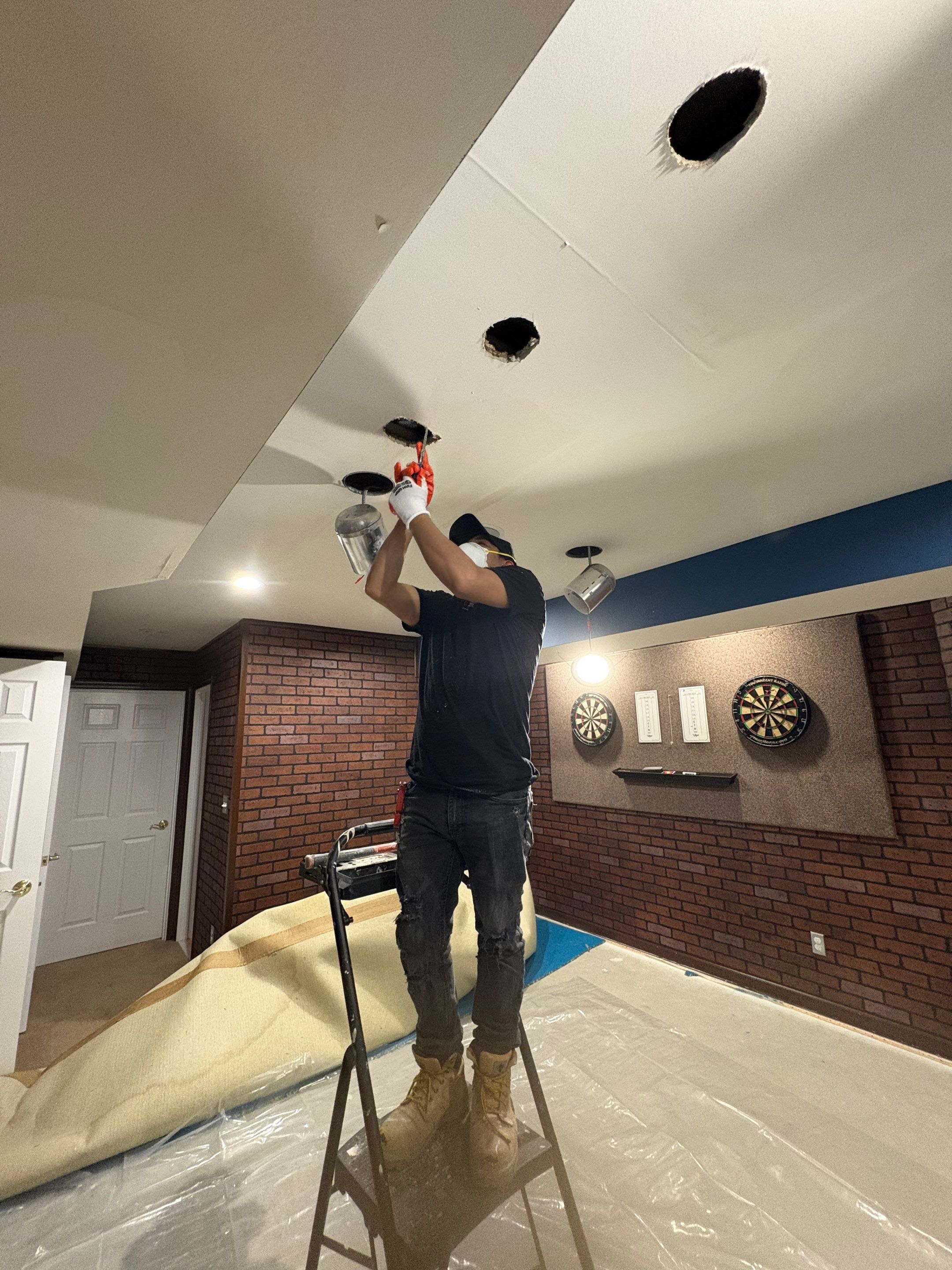 Final moisture verification confirming successful remediation completion in Reston.