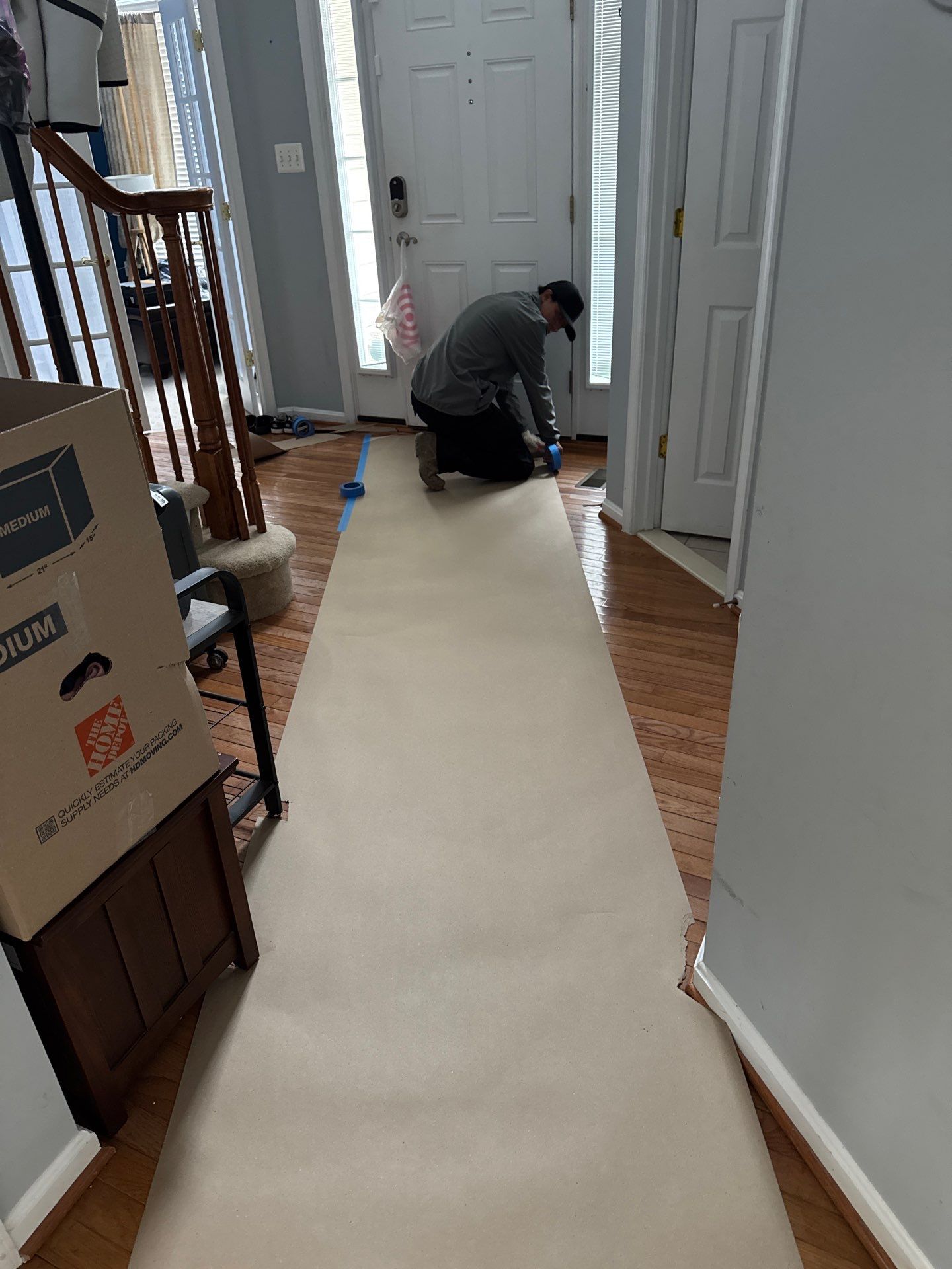 Thermal imaging reveals moisture distribution during mold remediation assessment in Reston.