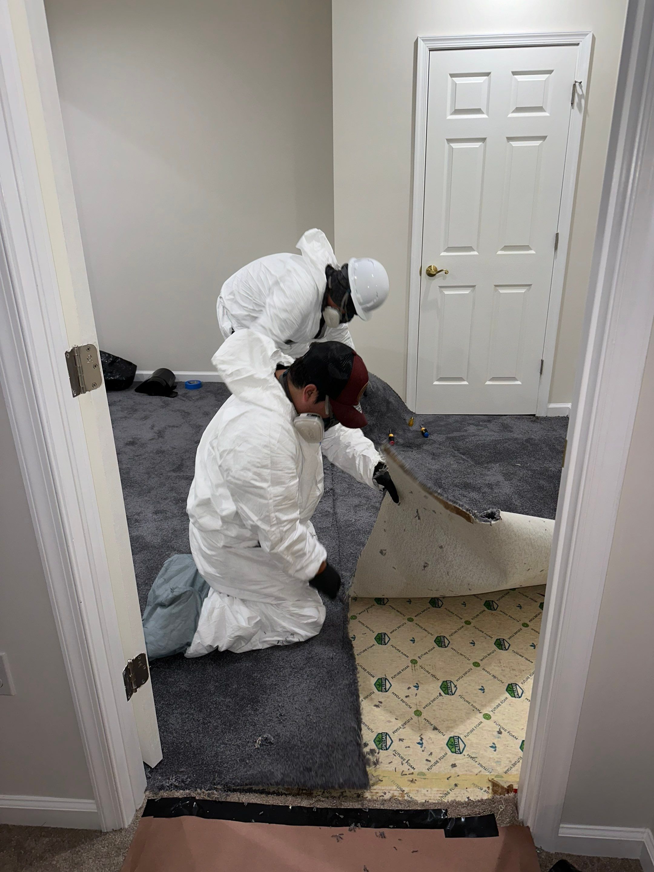 Final moisture inspection confirms Vienna water damage restoration drying objectives met.