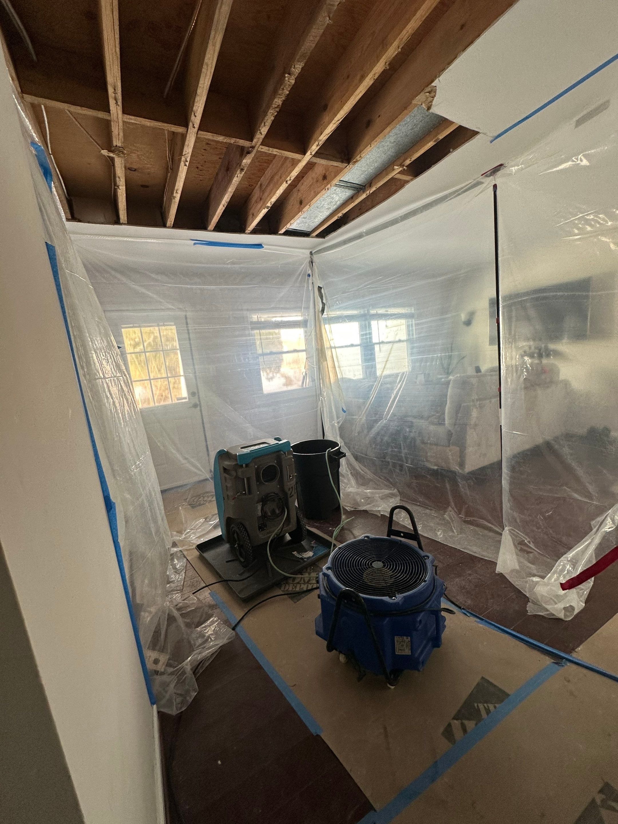 Final thermal inspection confirming moisture resolution after Alexandria mold remediation.