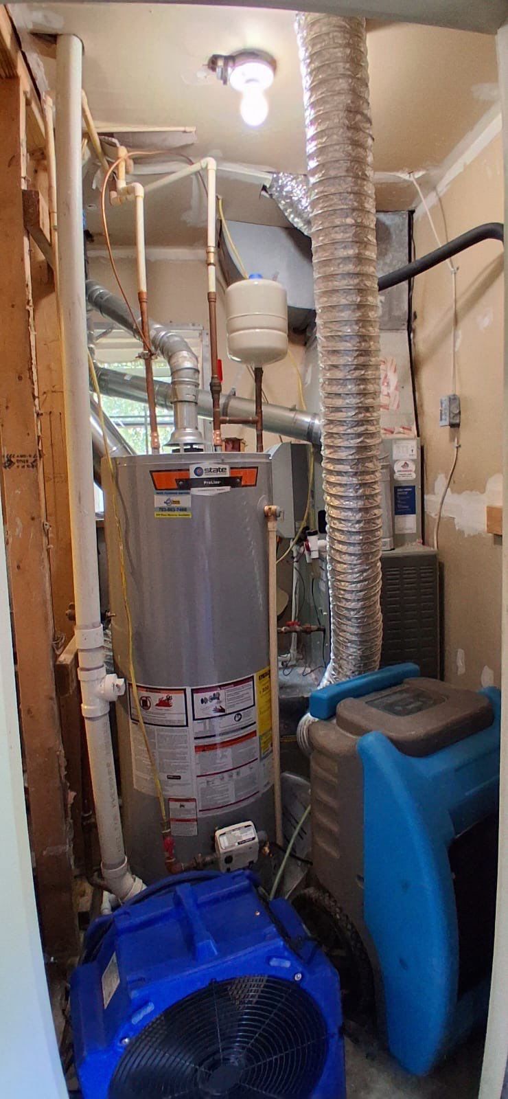 Final inspection and documentation showing completion of water damage restoration in Fairfax.