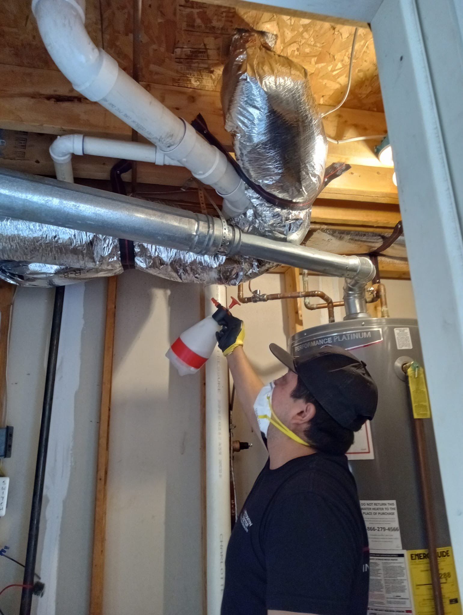 Final moisture verification confirms structural drying completion for Vienna water damage restoration.