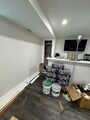 Continued dehumidification and structural drying process with equipment monitoring moisture levels in the space.