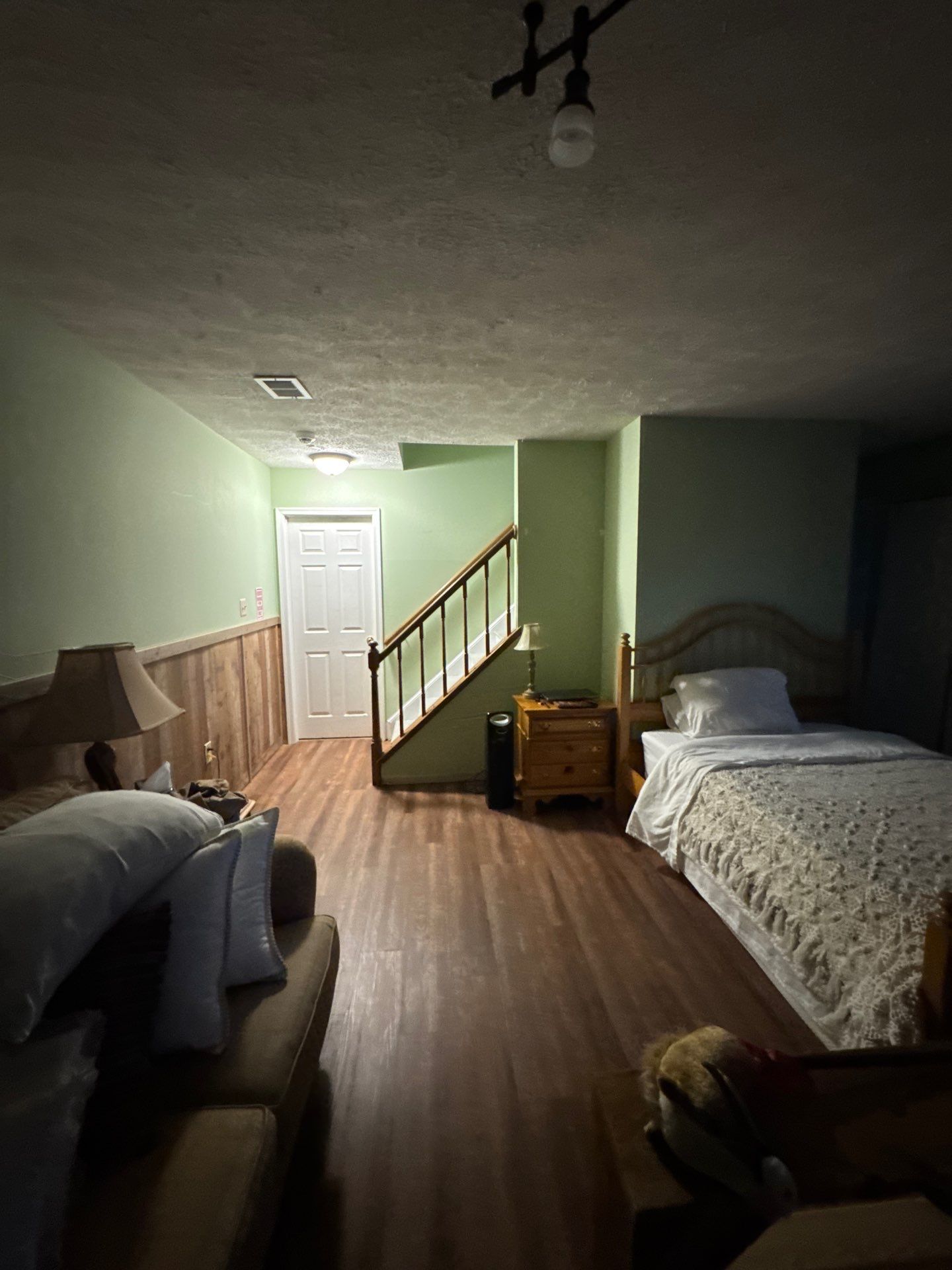 Final thermal imaging verification confirming moisture remediation in Leesburg water damage job.