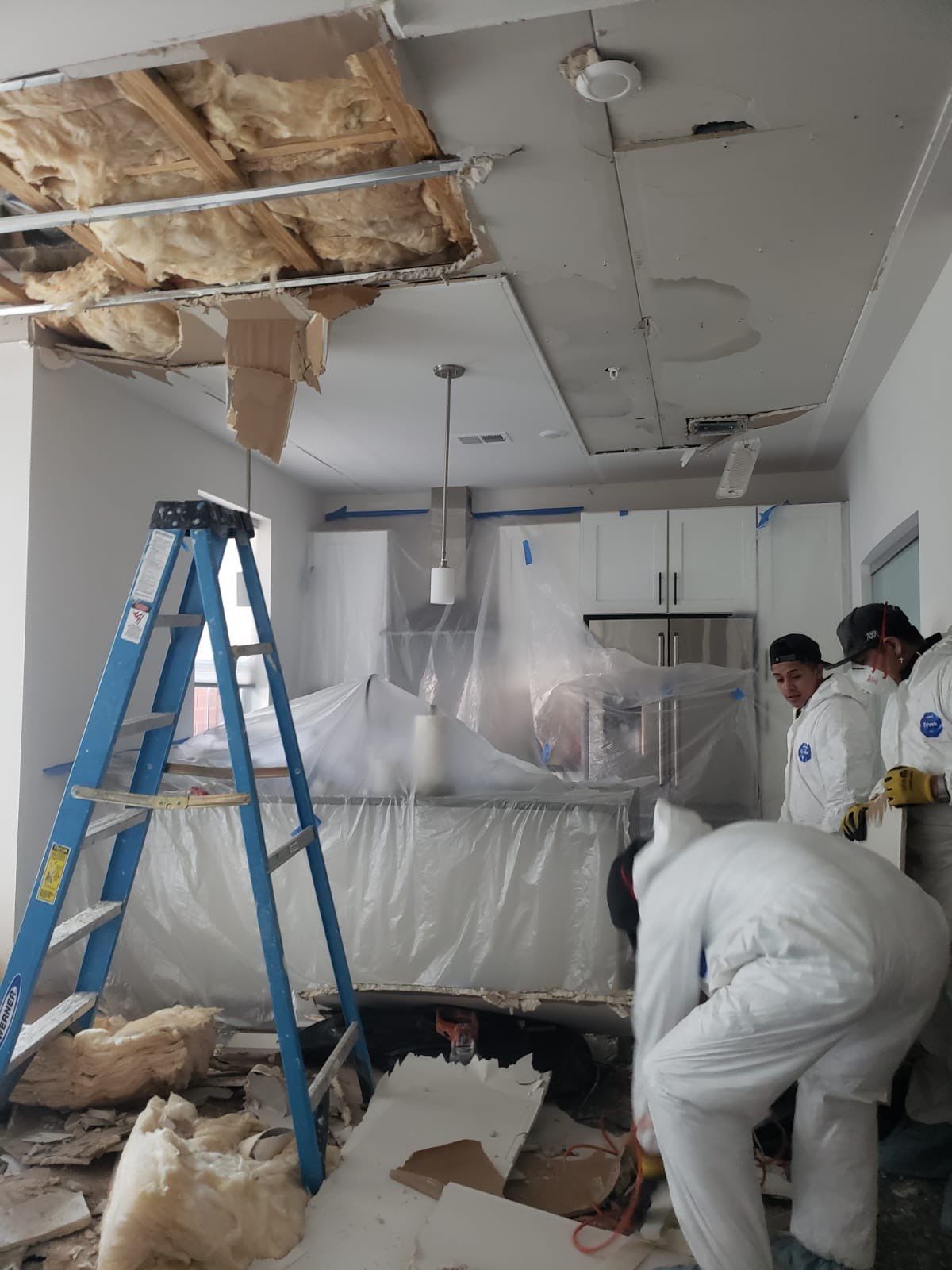 Final drying verification after water extraction and dehumidification in Arlington.