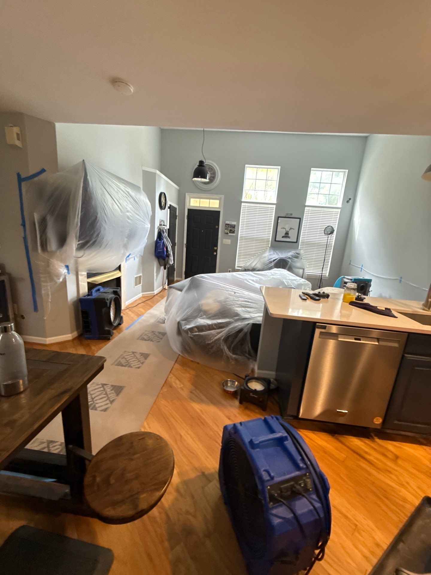 Final inspection confirming completion of mold remediation in Alexandria.