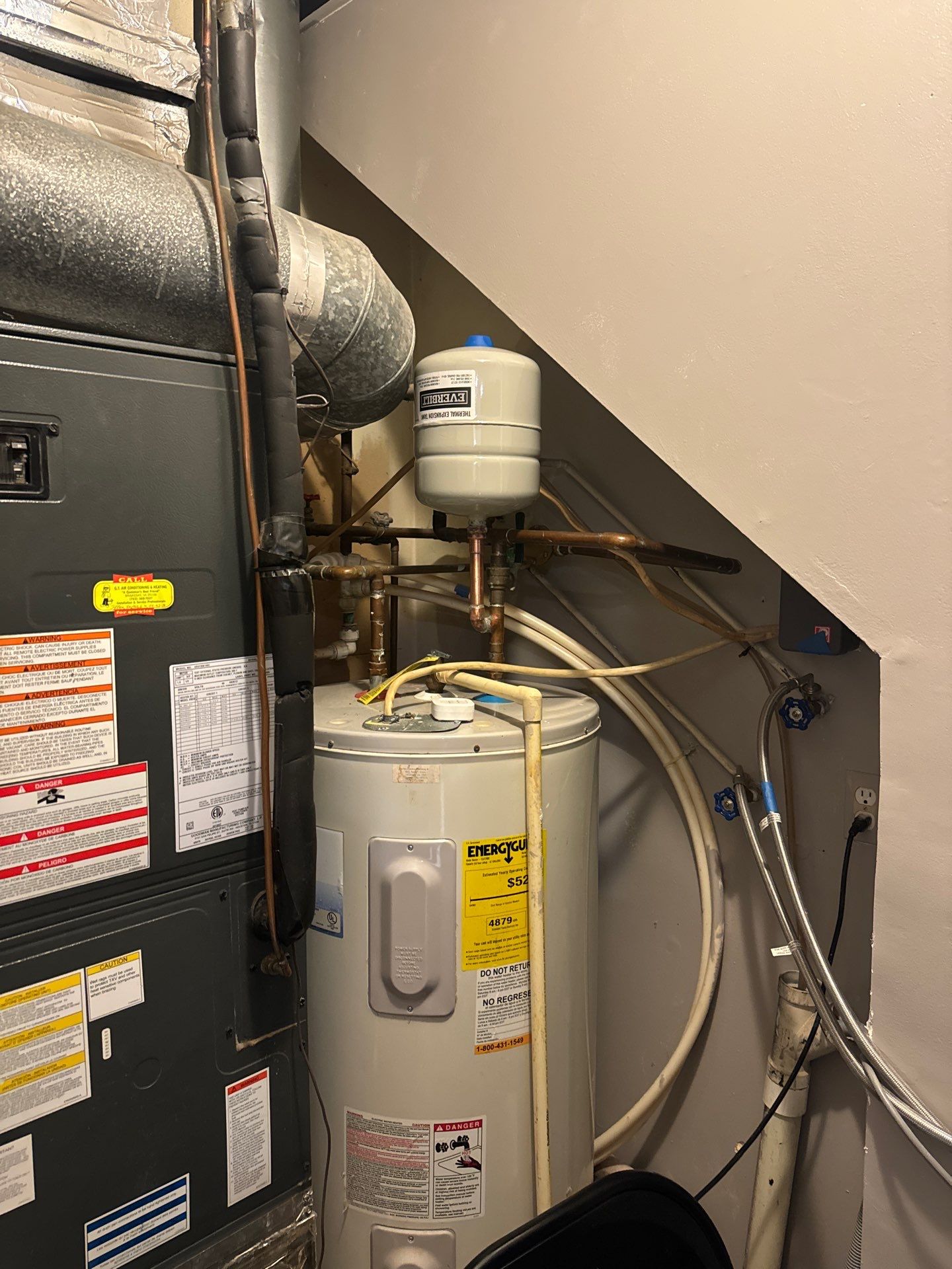 Continued drying phase with monitoring equipment deployed across affected areas during Sterling water restoration.