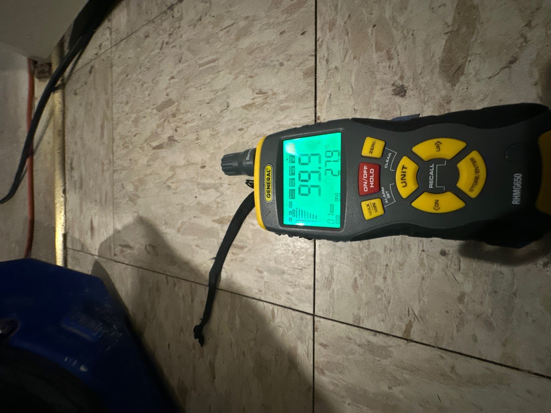 Dehumidification and air movement equipment positioned during water damage drying phase in Ashburn.