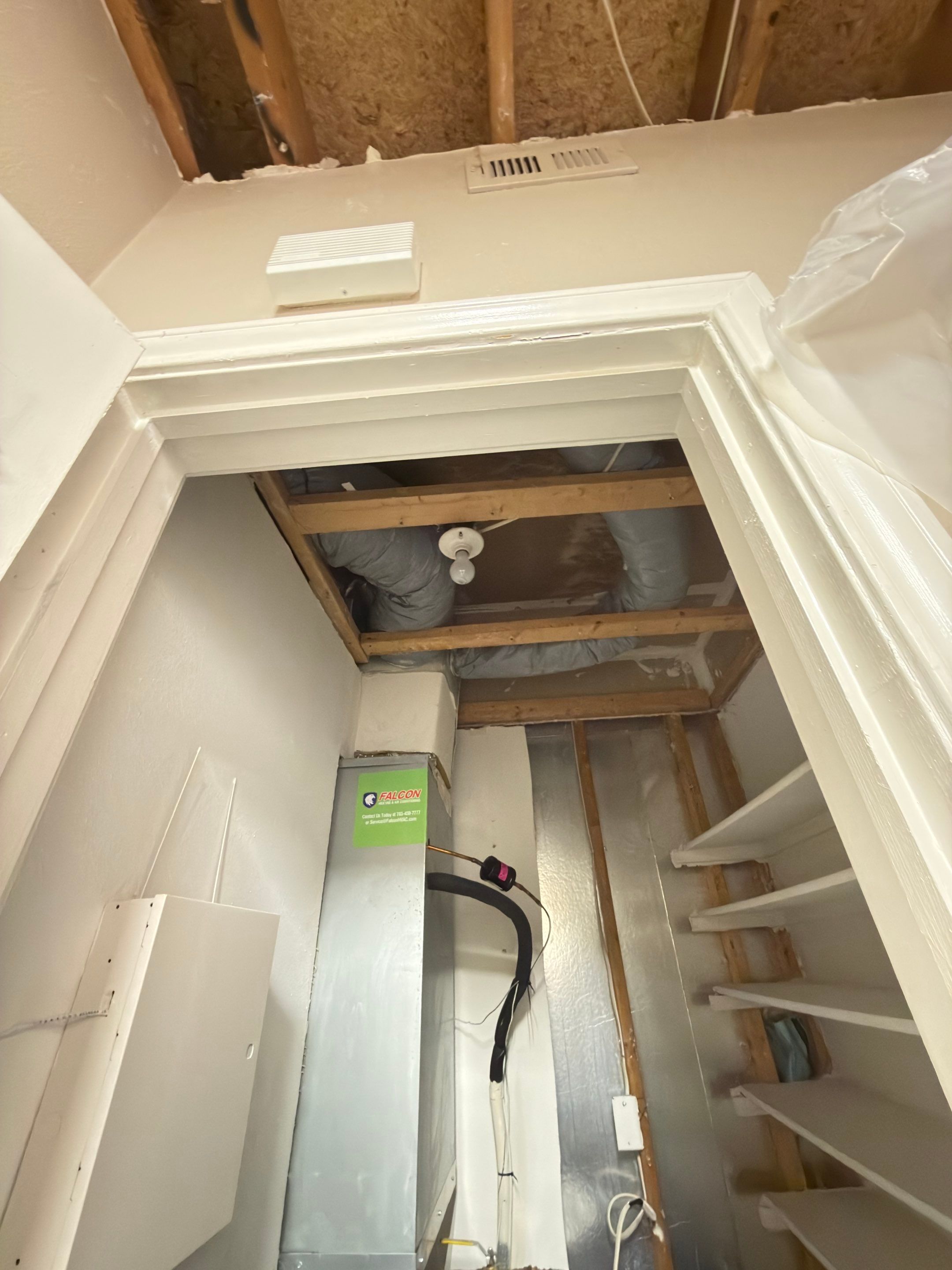 Completed mold remediation with structural repairs finished.