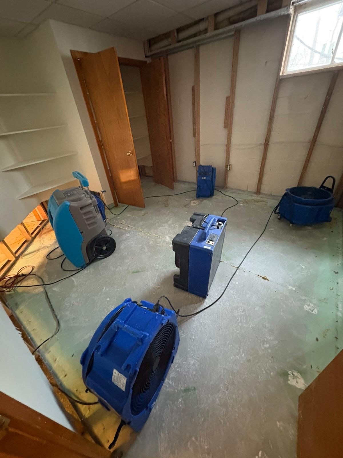 Ceiling repair completed after structural drying and moisture remediation in Rockville home.