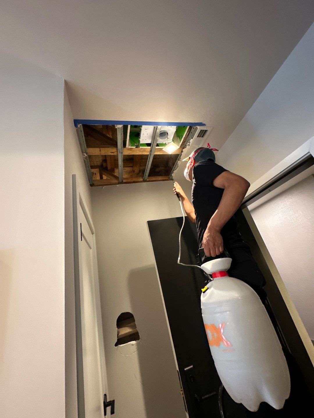 Drying monitors and moisture mapping equipment tracking structural moisture levels throughout restoration.