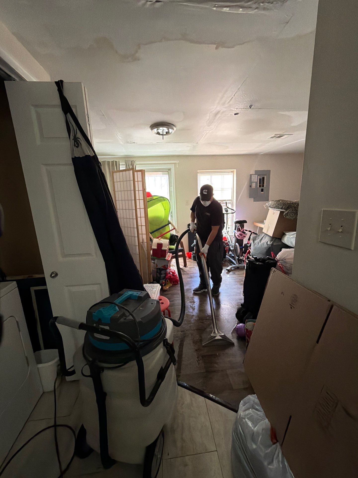 Ceiling repair completed, mold remediation in Hillcrest Heights concluded.