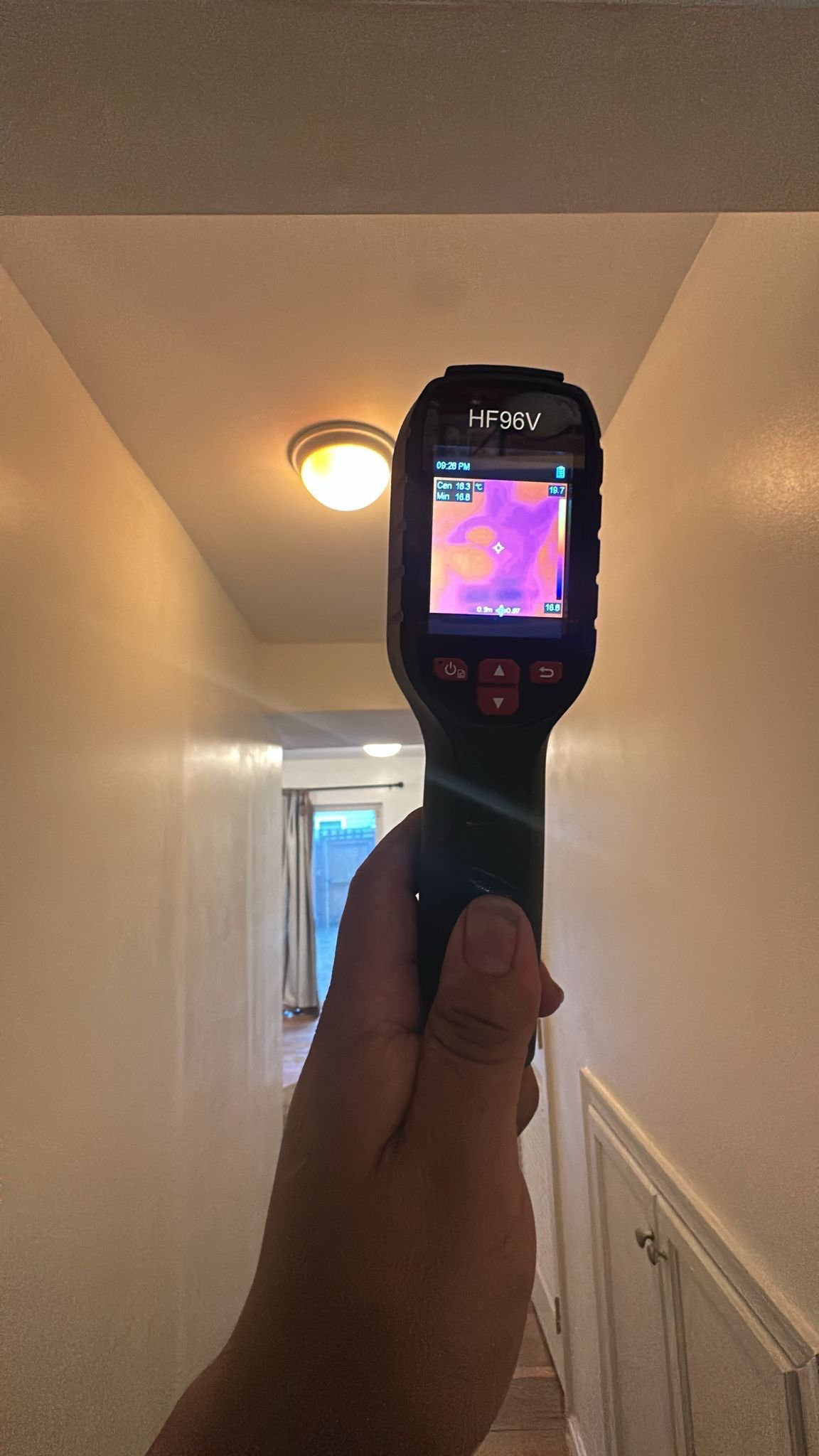 Thermal imaging reveals moisture distribution during water damage assessment in Bethesda.