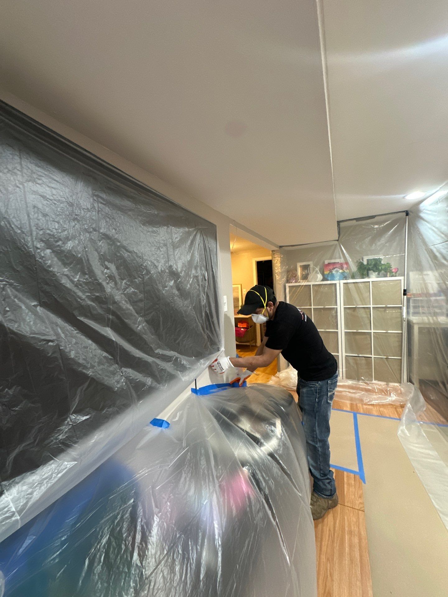 Final moisture mapping confirms structural materials have reached acceptable drying targets.