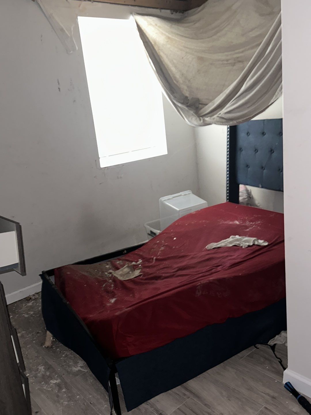 Continued drying and moisture monitoring during mold remediation to prevent secondary damage and microbial growth.