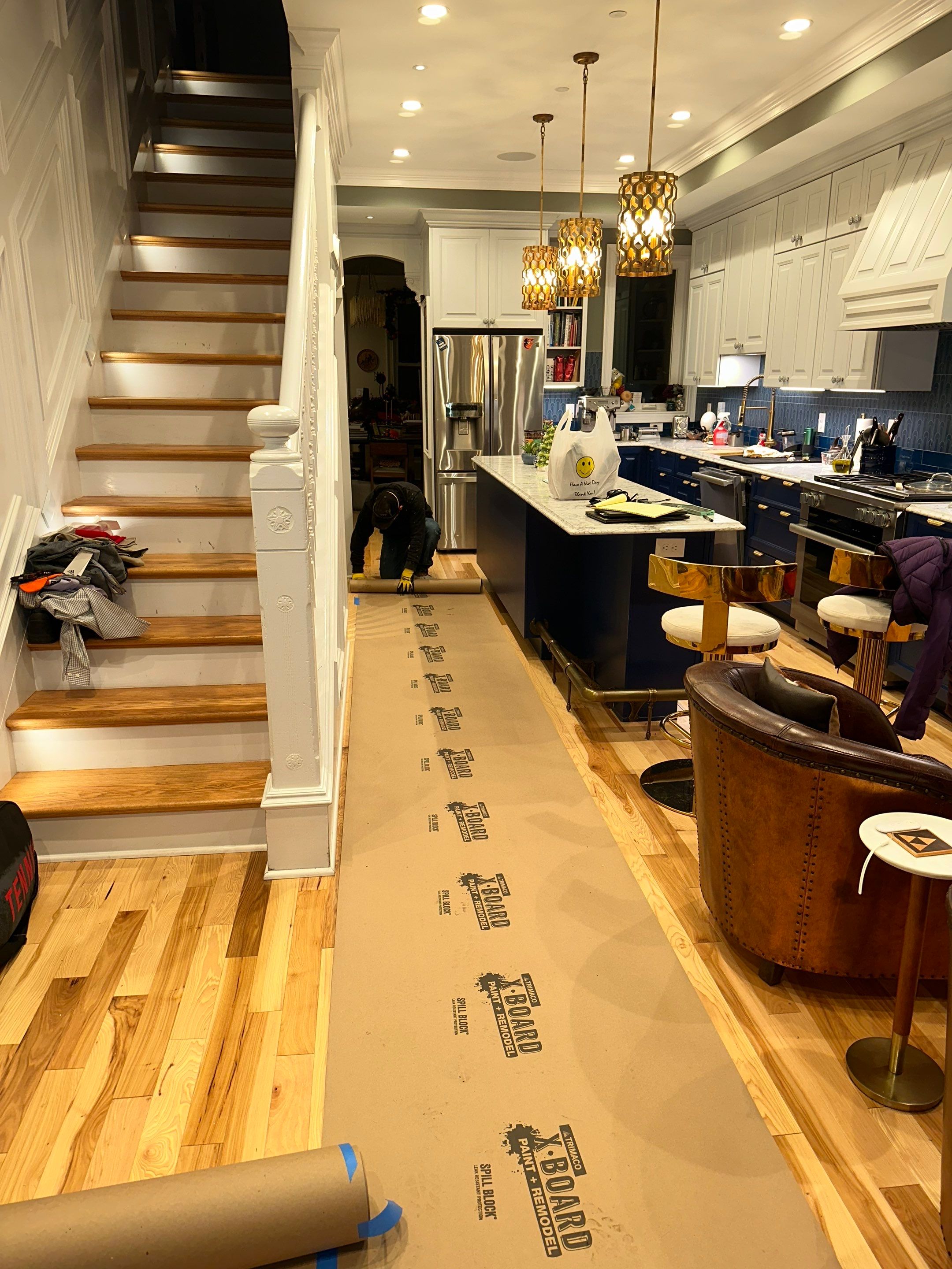 Final-stage water damage restoration in Washington showing cleared space and completed dehumidification cycle.
