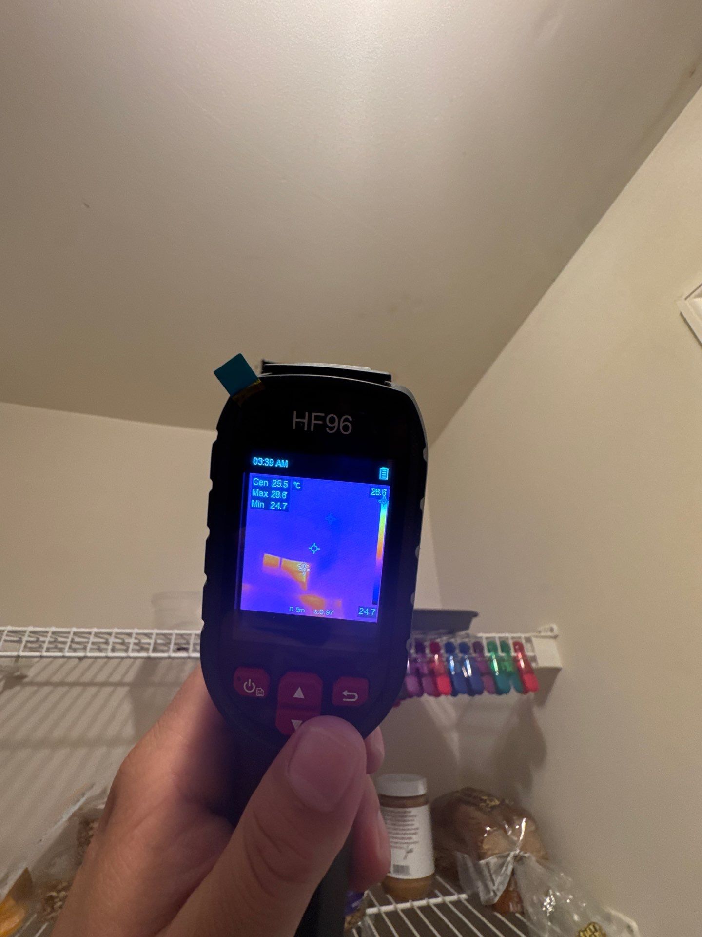 Ceiling repair completed following thermal inspection and water damage restoration in Washington.