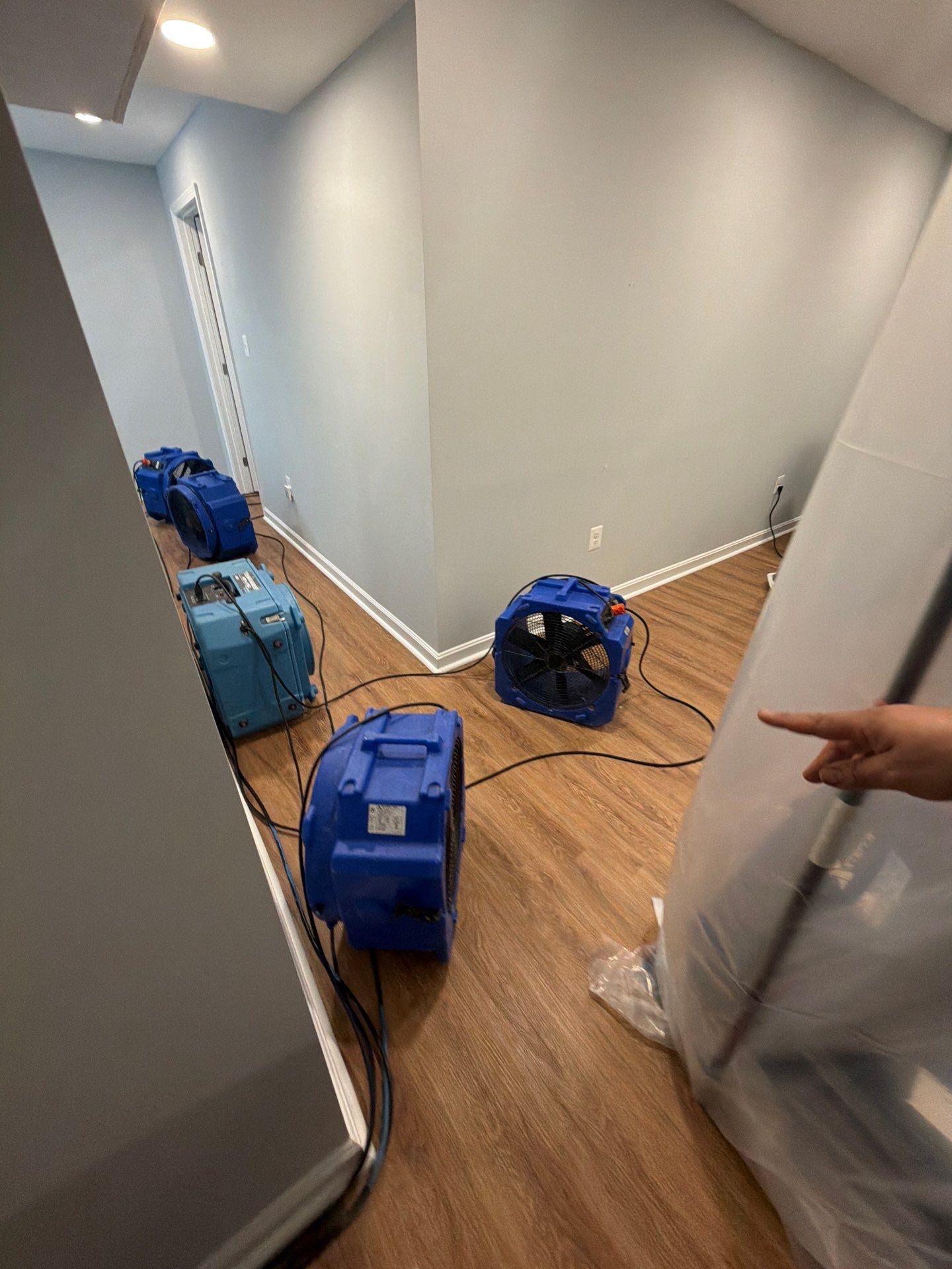 Preparation of wall cavity for replacement materials and reconstruction.