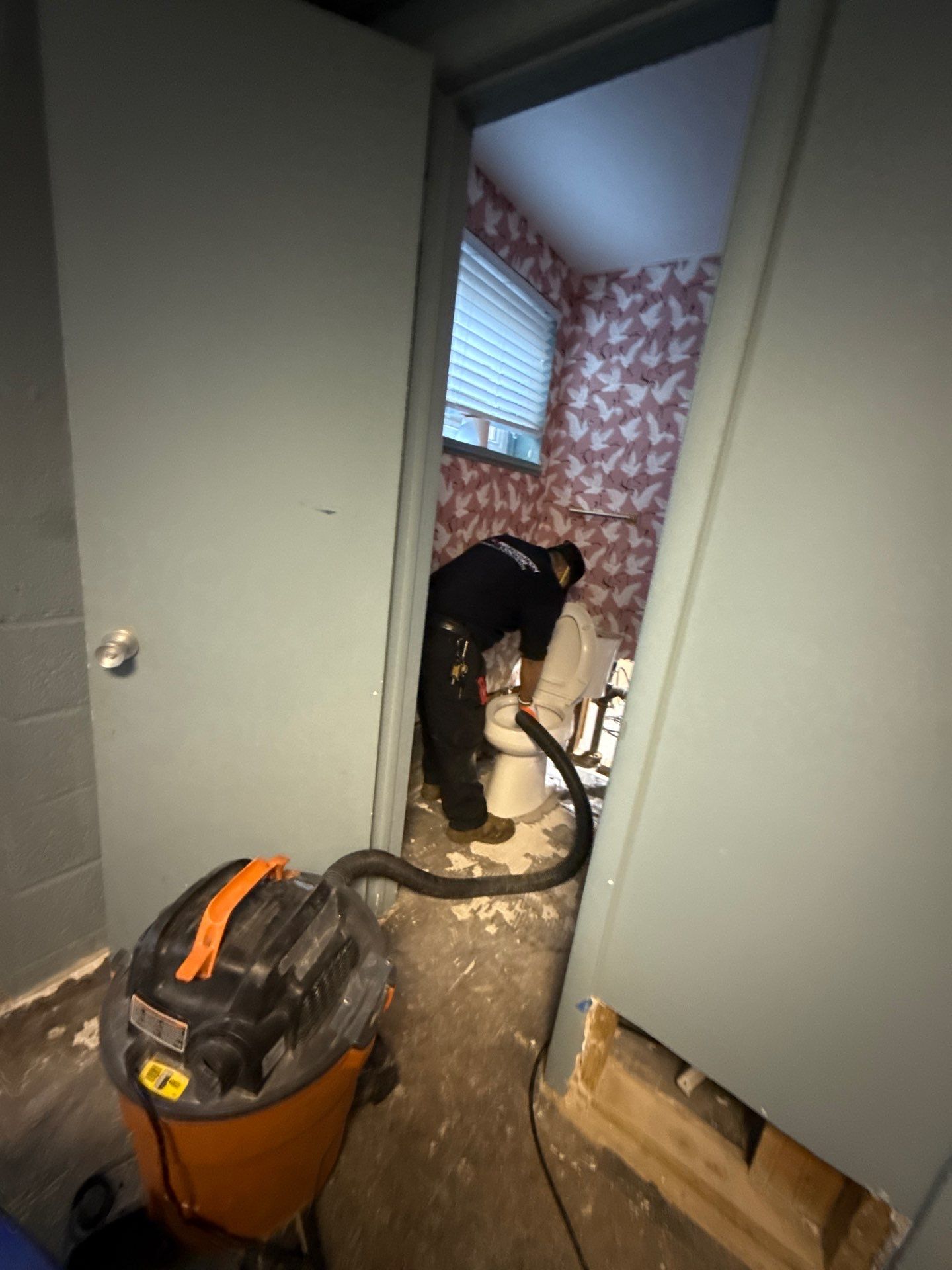 New drywall installed and finishing work underway, restoration nearing completion in Bethesda home.