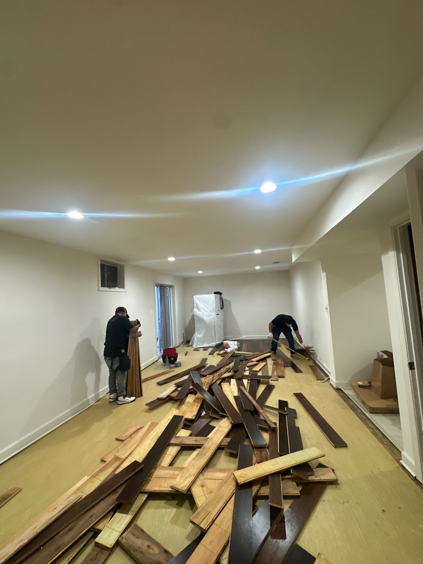 Structural drying equipment deployed to arrest moisture and mold growth.