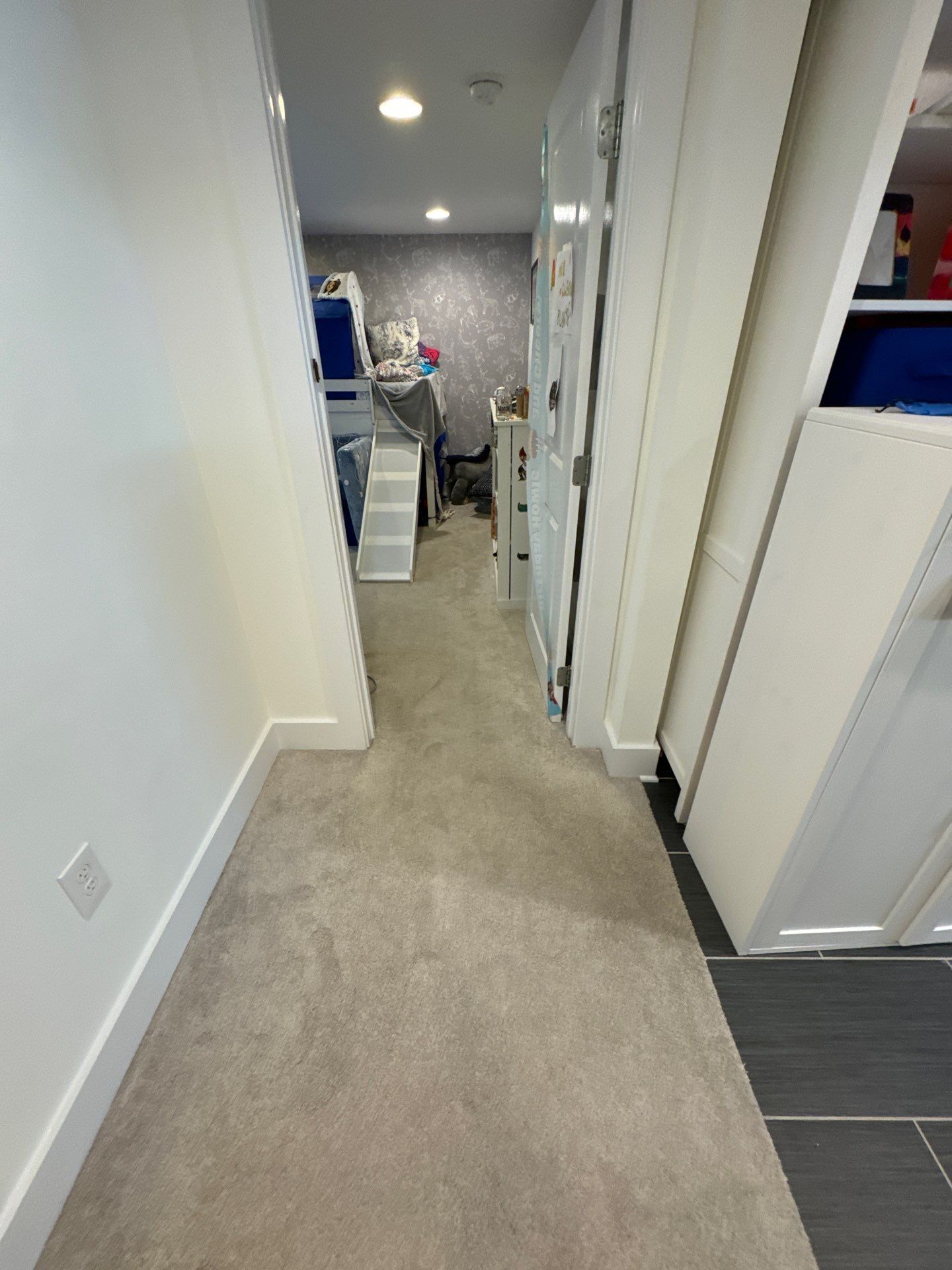 Thermal imaging camera documenting moisture distribution during water damage restoration in Silver Spring.