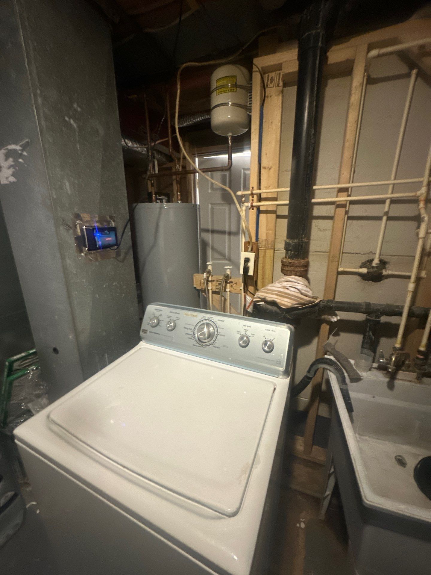 Final inspection of dried and treated surfaces following mold remediation completion in Gaithersburg.